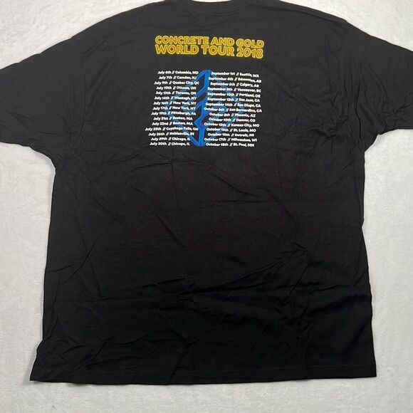 Foo Fighters Concrete and Gold 2018 World Tour Concert Black T Shirt Men‎ 3XL - Picture 2 of 5
